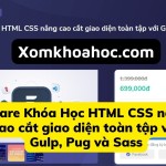 Khóa học HTML CSS nâng cao cắt giao diện toàn tập với Gulp, Pug và Sass