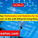 Khóa học Mathematics and Statistics for Data Science: Ứng dụng toán và Xác suất thống kê trong Khoa học dữ liệu